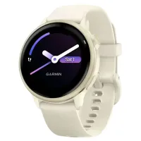 Смарт часы Garmin Vivoactive 6 Lunar Gold with Bone Silicone Band (010-02985-41)