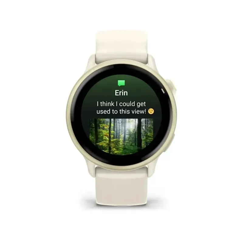 Смарт часы Garmin Vivoactive 6 Lunar Gold with Bone Silicone Band (010-02985-41)