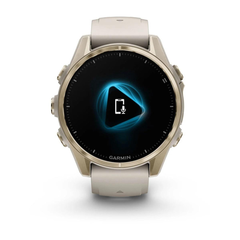 Смарт часы Garmin Fenix 8 43mm AMOLED Sapphire Soft Gold w. Fog Gray/Dark Sandstone S. Band (010-02903-10/11/18)