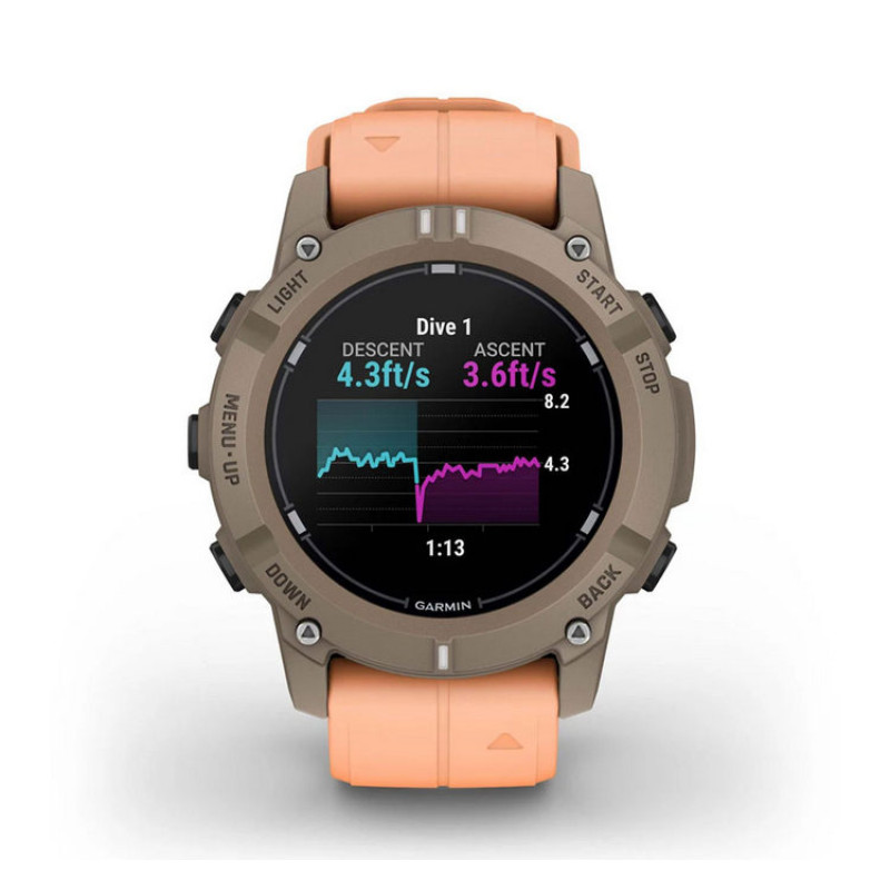 Смарт часы Garmin Descent G2 Paloma with Shell Pink Band (010-02986-01)