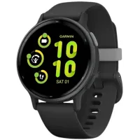 Смарт часы Garmin vivoactive 5 Slate Aluminum Bezel with Black Case and Silicone Band (010-02862-10/50/5A)