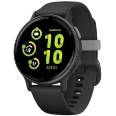 Смарт часы Garmin vivoactive 5 Slate Aluminum Bezel with Black Case and Silicone Band (010-02862-10/50/5A)
