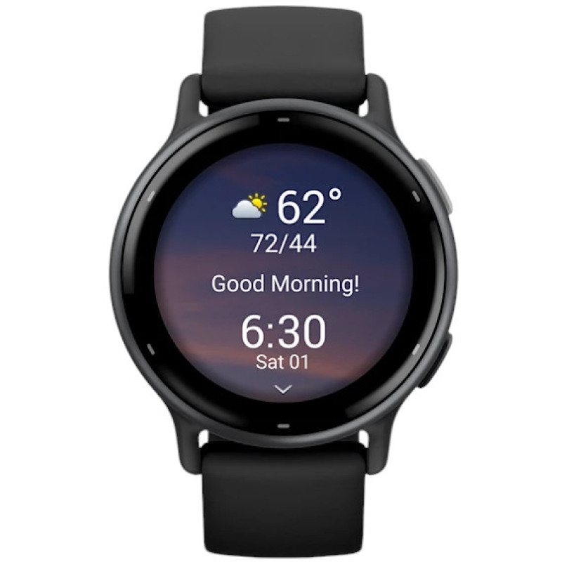 Смарт часы Garmin vivoactive 5 Slate Aluminum Bezel with Black Case and Silicone Band (010-02862-10/50/5A)