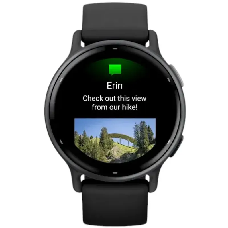 Смарт годинник Garmin vivoactive 5 Slate Aluminum Bezel with Black Case and Silicone Band (010-02862-10/50/5A)