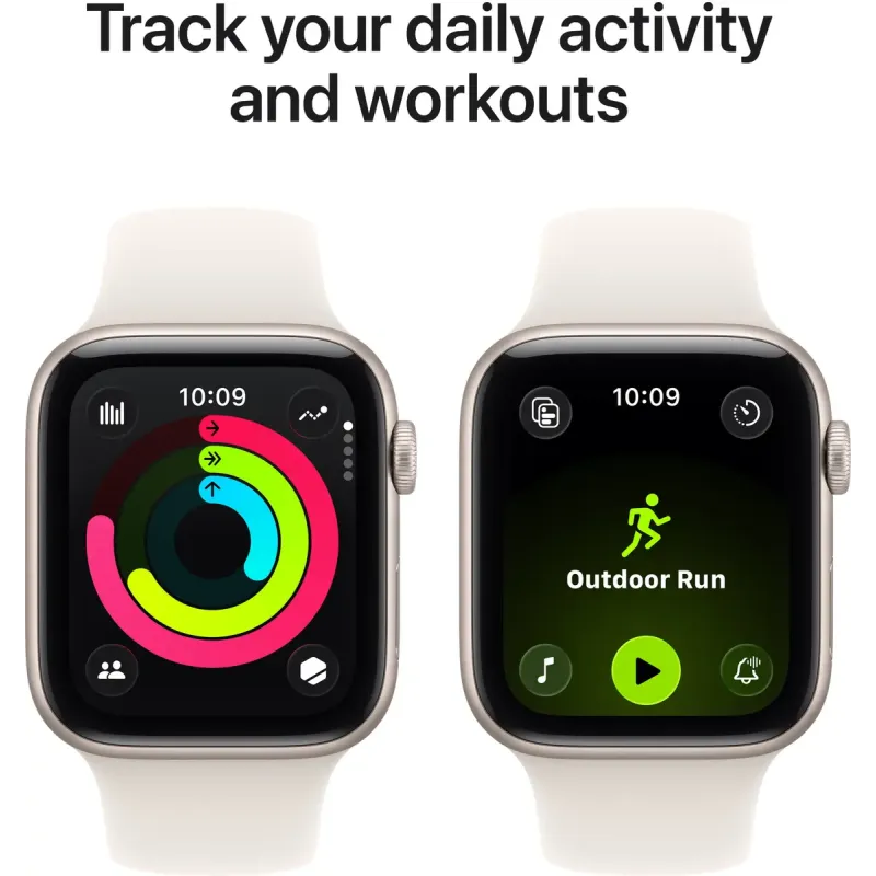 Смарт часы Apple Watch SE 3 GPS 44mm Starlight Alu. Case w. Starlight S. Band - S/M (MEHG4RK/A)
