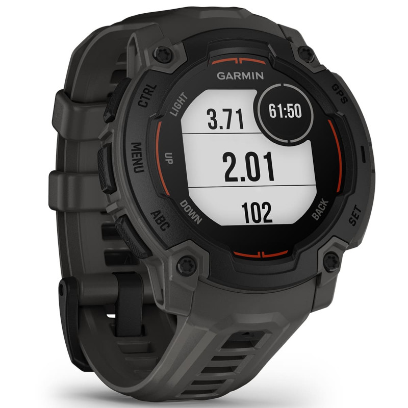 Смарт часы Garmin Instinct E 45mm Black with Charcoal Band (010-02933-00/13)