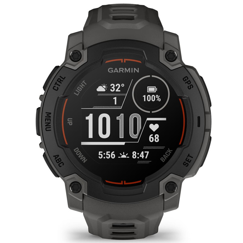 Смарт часы Garmin Instinct E 45mm Black with Charcoal Band (010-02933-00/13)