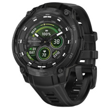 Смарт годинник Garmin Instinct Crossover AMOLED Tactical Black with Black Silicone (010-03398-42)