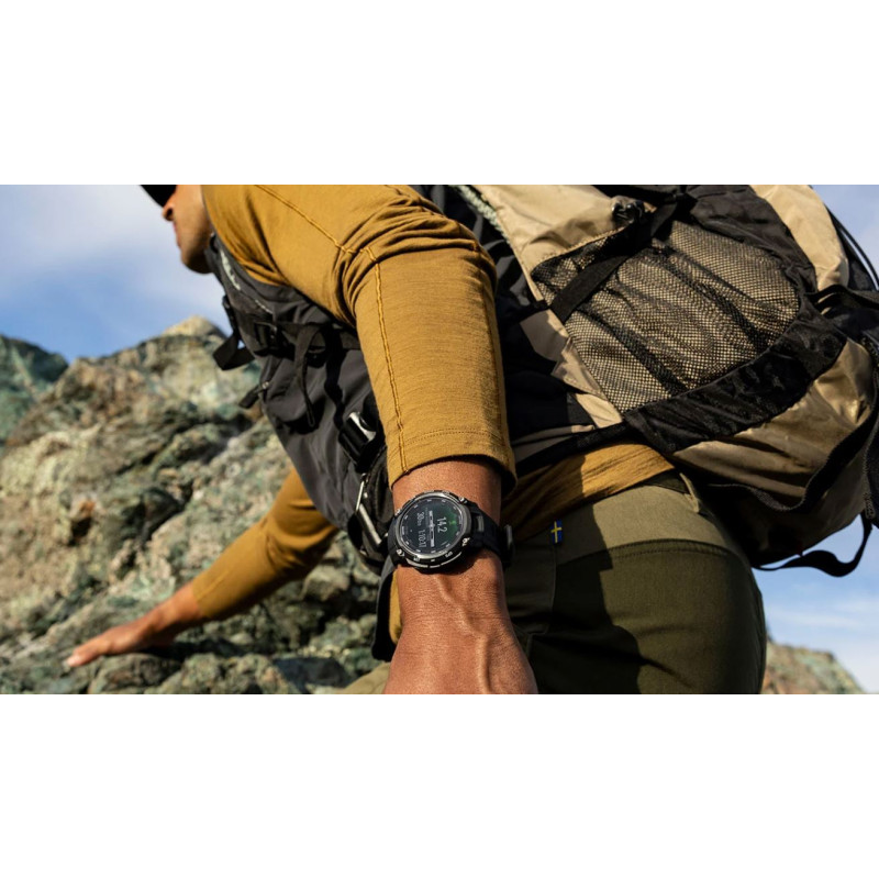 Смарт годинник Garmin Instinct Crossover AMOLED Tactical Black with Black Silicone (010-03398-42)