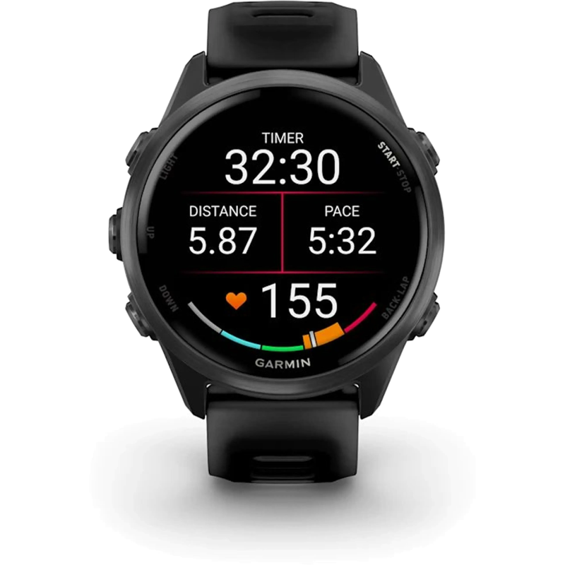 Смарт часы Garmin Forerunner 570 42mm Slate Gray Aluminum w. Translucent Black/Black Band (010-02970-00/40)