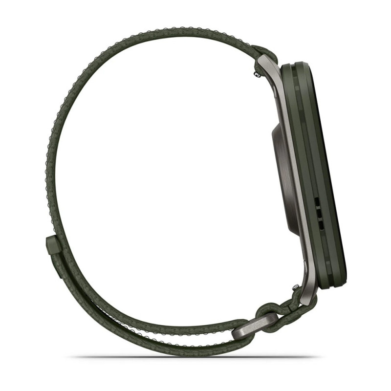 Смарт часы Garmin Venu X1 Moss Titanium with Moss Nylon (010-02980-23)
