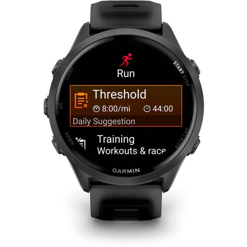 Смарт часы Garmin Forerunner 570 47mm Slate Gray Aluminum w. Translucent Black/Black Band (010-02971-00/40)