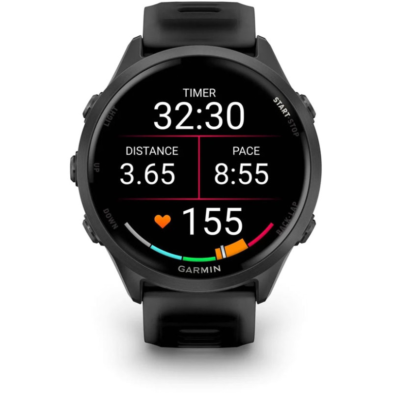 Смарт часы Garmin Forerunner 570 47mm Slate Gray Aluminum w. Translucent Black/Black Band (010-02971-00/40)