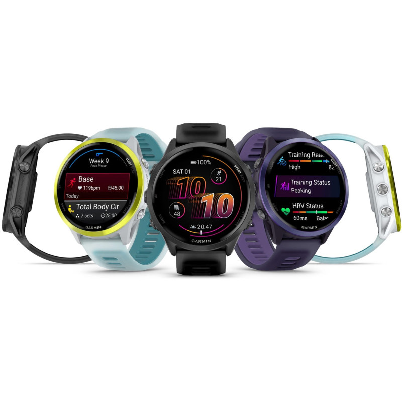 Смарт часы Garmin Forerunner 570 47mm Slate Gray Aluminum w. Translucent Black/Black Band (010-02971-00/40)