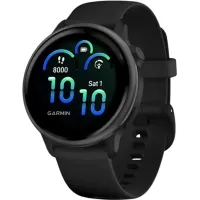 Смарт годинник Garmin Vivoactive 6 Slate with Black Band (010-02985-00/40)