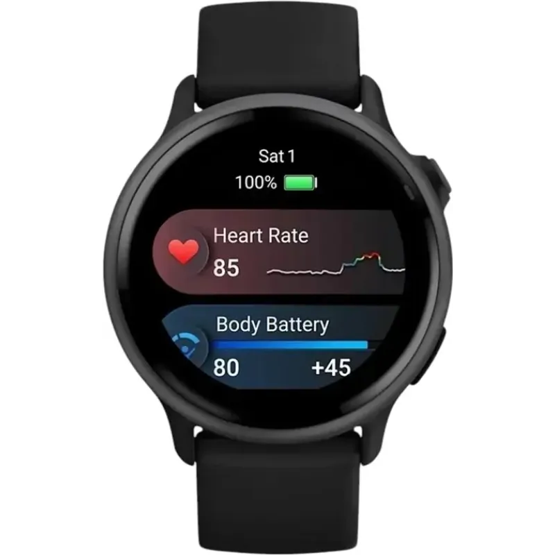 Смарт часы Garmin Vivoactive 6 Slate with Black Band (010-02985-00/40)