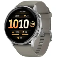Смарт годинник Garmin Venu 4 45 mm Silver with Silver Gray Silicone Band (010-03014-01/41)