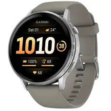 Смарт часы Garmin Venu 4 45 mm Silver with Silver Gray Silicone Band (010-03014-01/41)