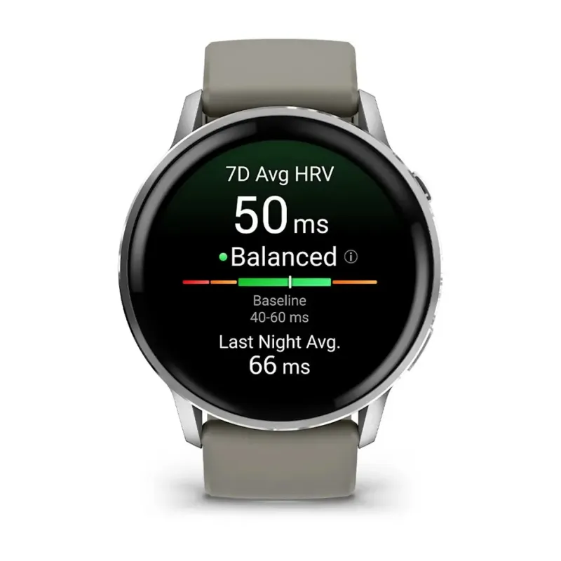 Смарт часы Garmin Venu 4 45 mm Silver with Silver Gray Silicone Band (010-03014-01/41)