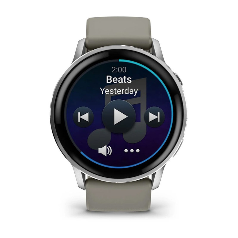 Смарт часы Garmin Venu 4 45 mm Silver with Silver Gray Silicone Band (010-03014-01/41)