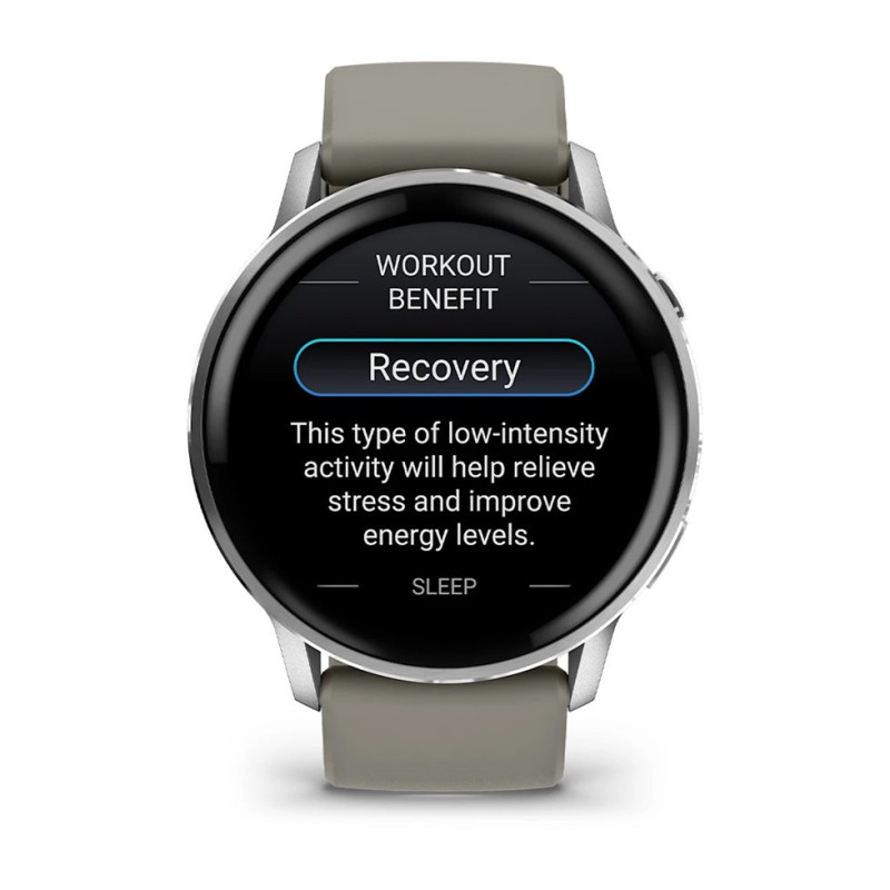 Смарт часы Garmin Venu 4 45 mm Silver with Silver Gray Silicone Band (010-03014-01/41)