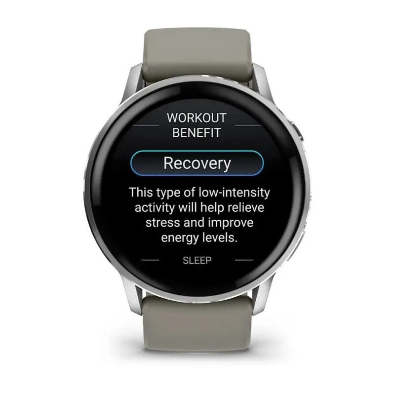 Смарт часы Garmin Venu 4 45 mm Silver with Silver Gray Silicone Band (010-03014-01/41)