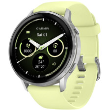 Смарт часы Garmin Venu 4 45 mm Silver with Citron Silicone Band (010-03014-02/42)