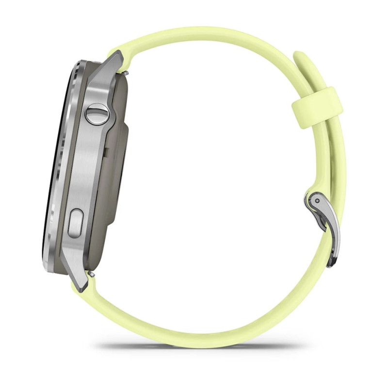 Смарт часы Garmin Venu 4 45 mm Silver with Citron Silicone Band (010-03014-02/42)