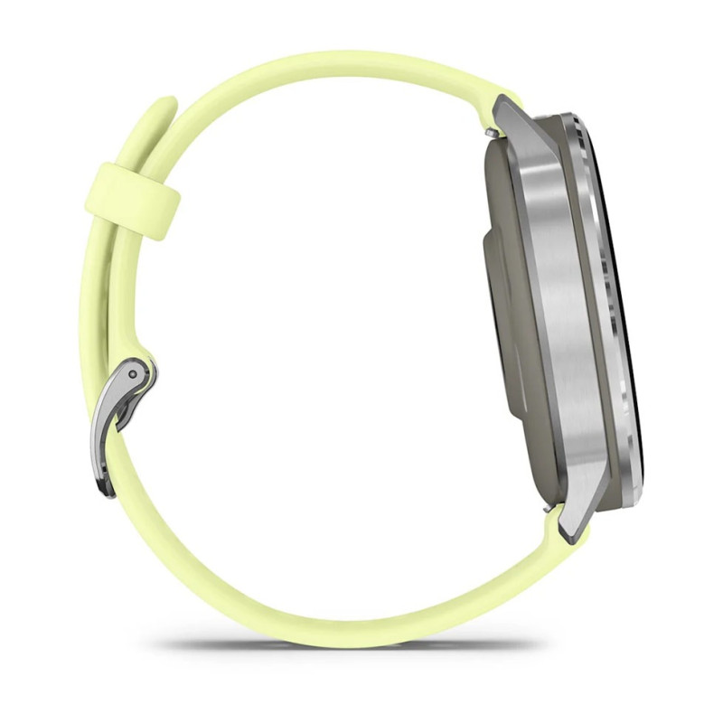 Смарт часы Garmin Venu 4 45 mm Silver with Citron Silicone Band (010-03014-02/42)