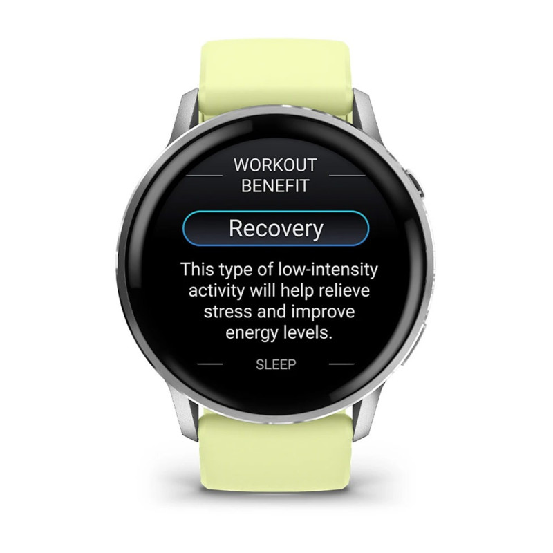 Смарт часы Garmin Venu 4 45 mm Silver with Citron Silicone Band (010-03014-02/42)
