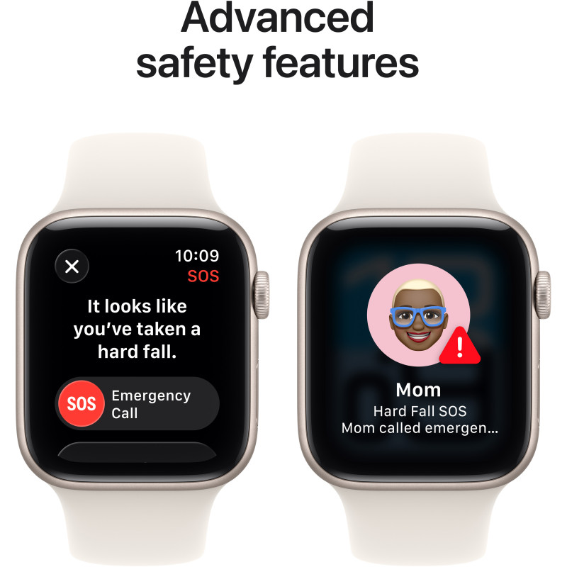 Смарт годинник Apple Watch SE 3 GPS + Cellular 44mm Starlight Alu. Case w. Starlight S. Band - M/L (MEPF4RK/A)