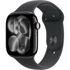 Смарт годинник Apple Watch Series 11 GPS 42mm Jet Black Alu. Case w. Black S. Band - S/M (MEQT4)