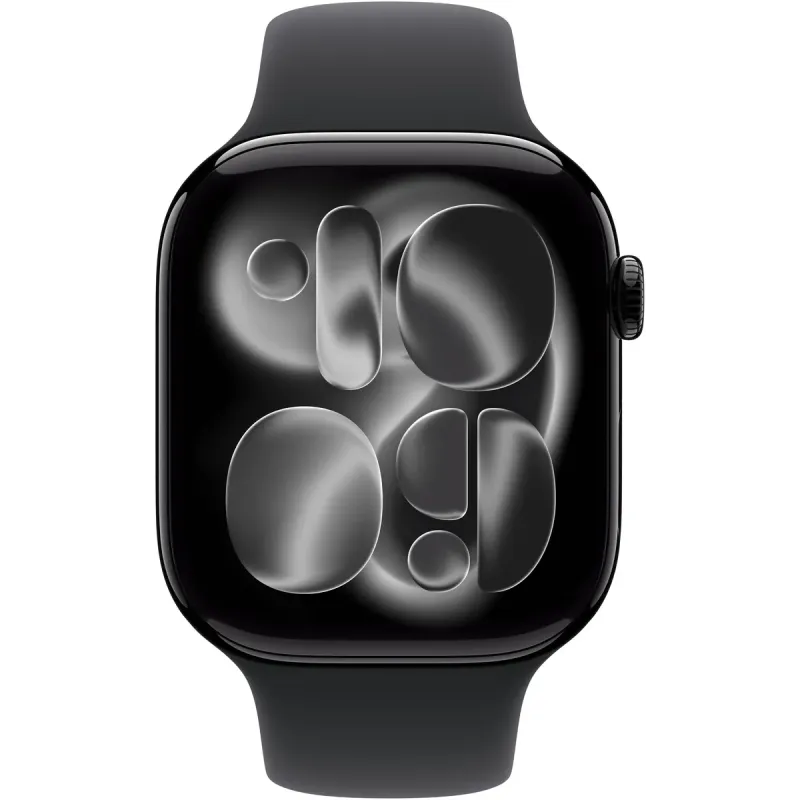 Смарт часы Apple Watch Series 11 GPS 42mm Jet Black Alu. Case w. Black S. Band - S/M (MEQT4)