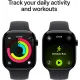 Смарт часы Apple Watch Series 11 GPS 42mm Jet Black Alu. Case w. Black S. Band - S/M (MEQT4)