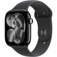 Смарт часы Apple Watch Series 11 GPS 46mm Jet Black Alu. Case w. Black S. Band - M/L (MEUX4RK/A)