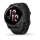 Смарт часы Garmin Venu 2 Slate with Black Leather Band (010-02430-21)