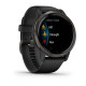Смарт часы Garmin Venu 2 Slate with Black Leather Band (010-02430-21)
