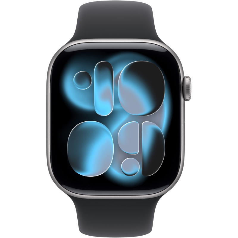 Смарт годинник Apple Watch Series 11 GPS 46mm Space Grey Alu. Case w. Black S. Band - M/L (MEV44RK/A)