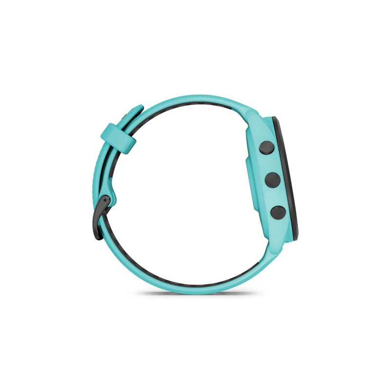 Смарт часы Garmin Forerunner 265 Black Bezel Aqua/Black Silicone Band (010-02810-52)