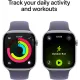 Смарт часы Apple Watch Series 11 GPS 46mm Silver Alu. Case w. Purple Fog S. Band - M/L (MEVA4RK/A)