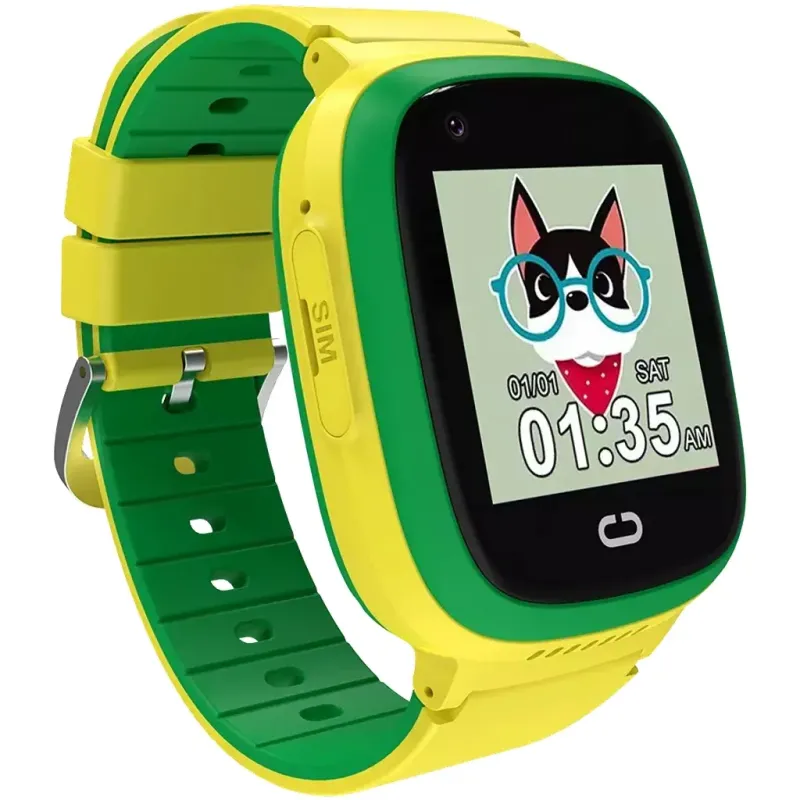Смарт часы Canyon Sunny KW-48 Video 4G GPS Games Music Yellow/Green (CNE-KW48YG)