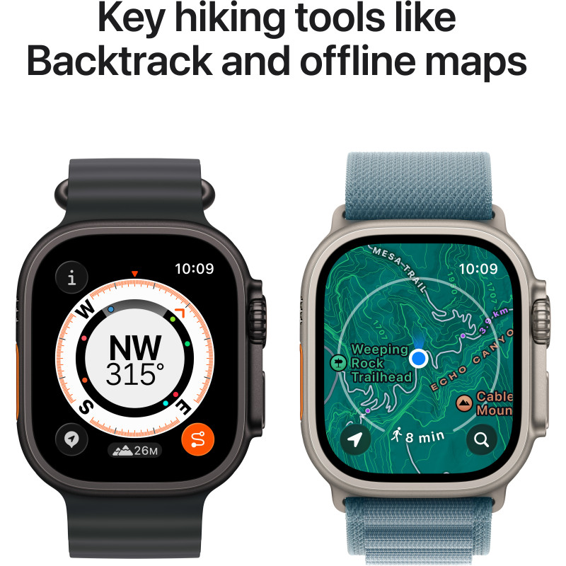 Смарт годинник Apple Watch Ultra 3 GPS + Cellular 49mm Black Tit. Case w. Black Ocean Band (MF0J4QP/A)