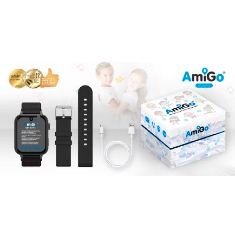 Смарт годинник AmiGo GO10S Pro Wifi Black