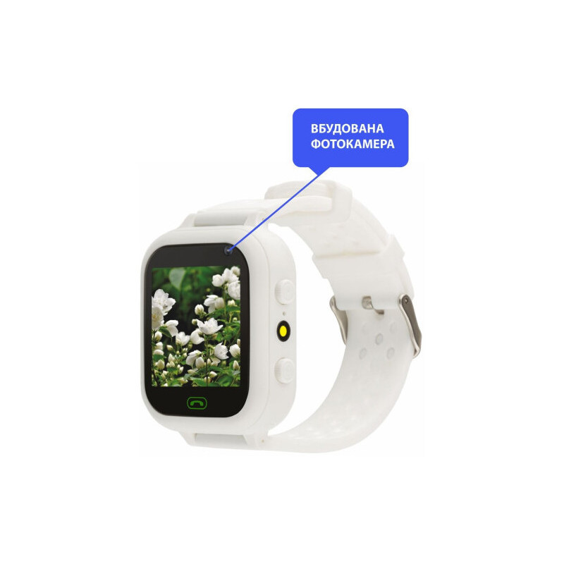 Смарт часы AmiGo GO009 Camera+LED WIFI White