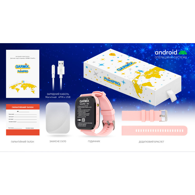Смарт годинник GARMIX PointPRO-300 4G PINK