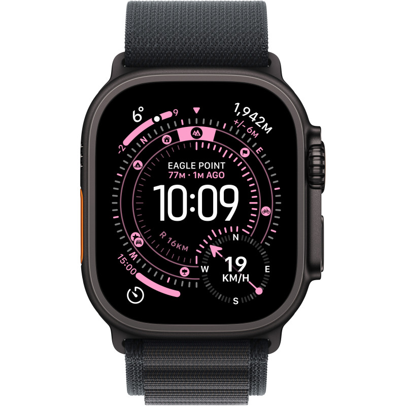 Смарт годинник Apple Watch Ultra 3 GPS + Cellular 49mm Black Tit. Case w. Black Alpine Loop - Small (MF0Q4QP/A)