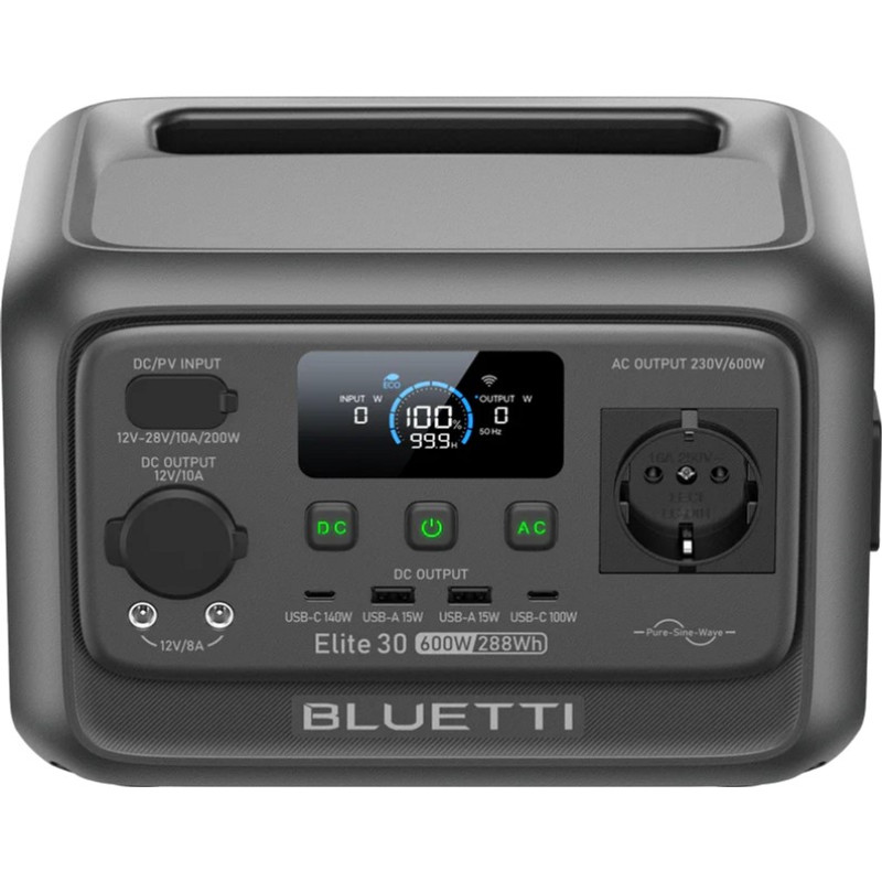 Зарядная станция BLUETTI Elite 30 V2 600W 288Wh (P-EL30V2-EU-GY-BL-010)