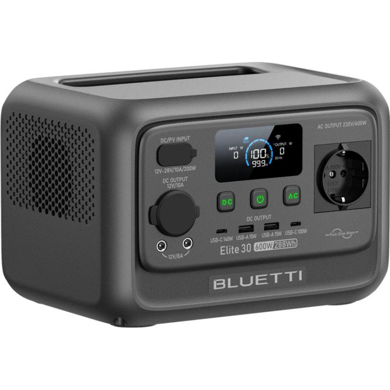 Зарядная станция BLUETTI Elite 30 V2 600W 288Wh (P-EL30V2-EU-GY-BL-010)