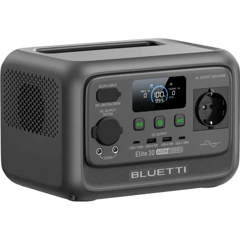 Зарядная станция BLUETTI Elite 30 V2 600W 288Wh (P-EL30V2-EU-GY-BL-010)