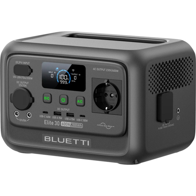 Зарядная станция BLUETTI Elite 30 V2 600W 288Wh (P-EL30V2-EU-GY-BL-010)
